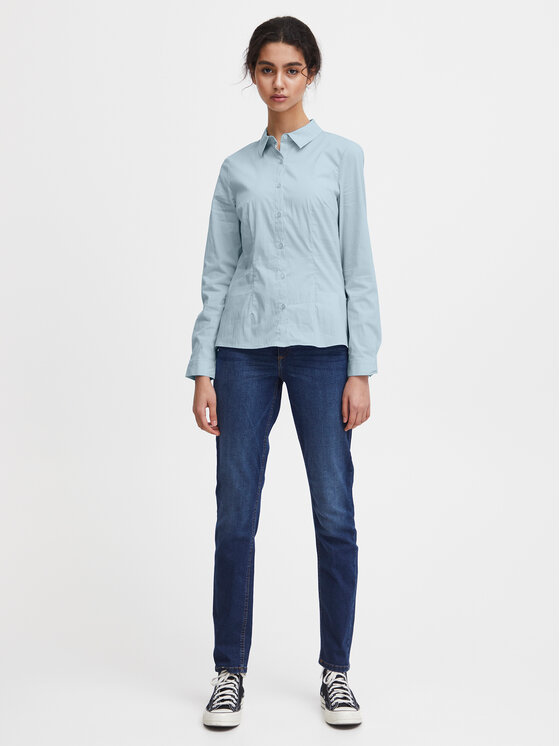ICHI ICHI Košulja 102533 Plava Regular Fit