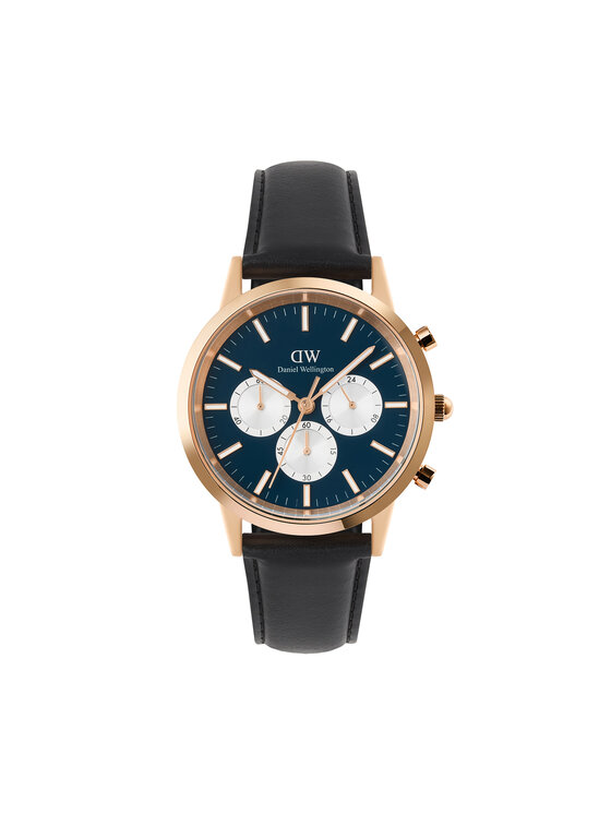 Daniel Wellington Daniel Wellington Hodinky Iconic Chronograph St Mawes Arctic Panda DW00100877 Černá