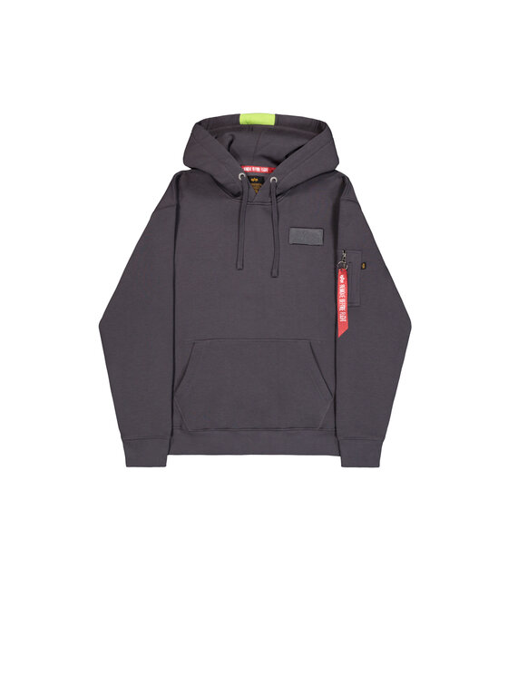 Alpha Industries Alpha Industries Bluza Red Stripe Hoodie Szary Regular Fit
