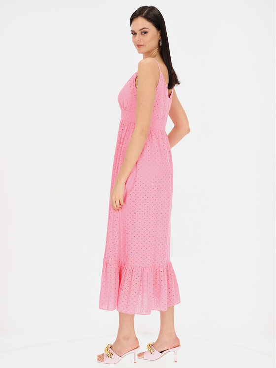 L’AF L’AF Sukienka letnia Freda Różowy Slim Fit