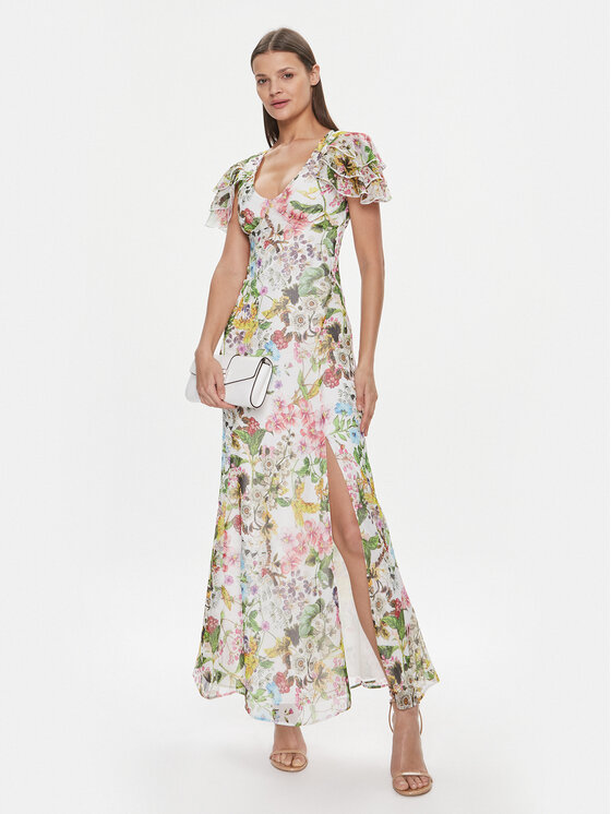 Marciano Guess Marciano Guess Kokteilinė suknelė 4RGK63 7012A Spalvota Regular Fit