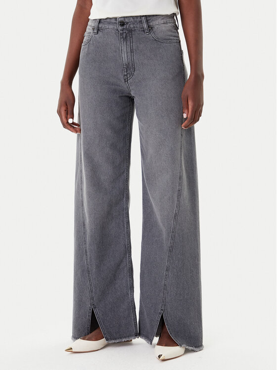 Simona Corsellini Simona Corsellini Дънки A25CPPAT0601 Сив Wide Leg