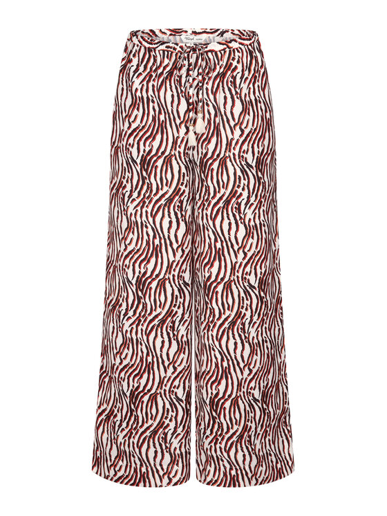 Triumph Triumph Kalhoty z materiálu Summer 10227246 Hnědá Wide Leg