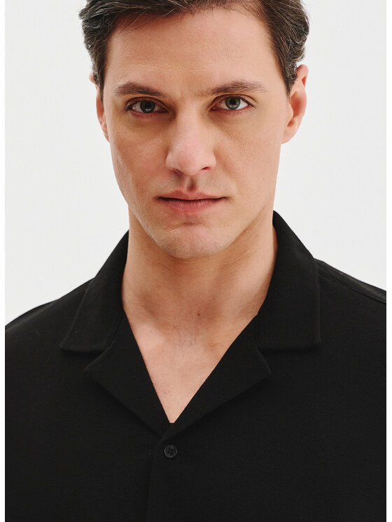 Pako Lorente Pako Lorente Koszula P25SF-1K-008 Czarny Classic Fit