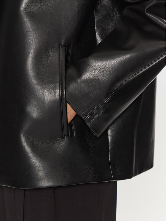 Calvin Klein Calvin Klein Geacă de piele K20K208337 Negru Relaxed Fit