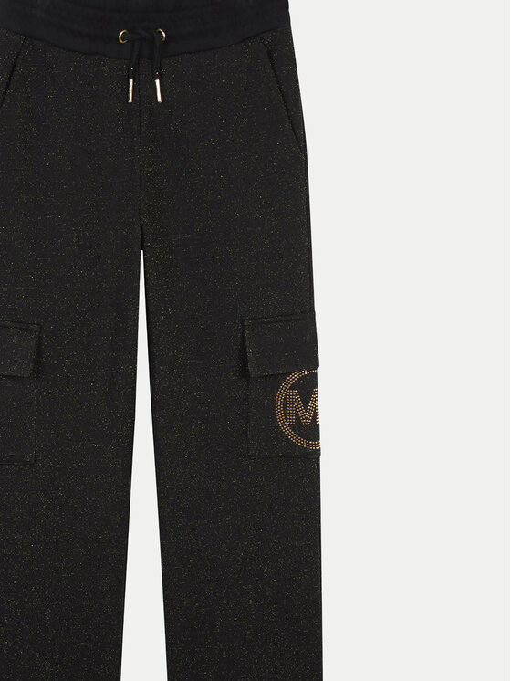 MICHAEL KORS KIDS MICHAEL KORS KIDS Spodnji del trenirke R30183 M Črna Regular Fit