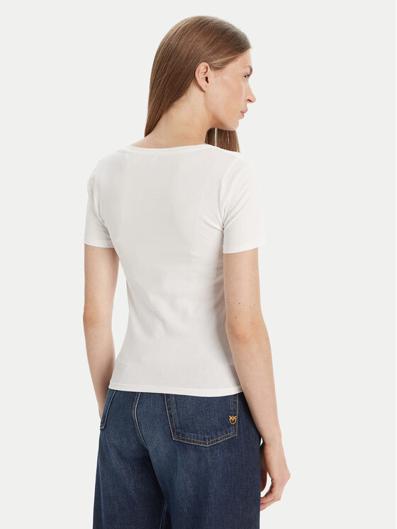 Guess Guess Tricou O5RI02 KBBU1 Alb Regular Fit