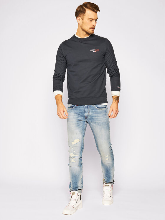 Tommy Jeans Sweatshirt Chest Graphic DM0DM08729 Dunkelblau Regular Fit •  Modivo.de