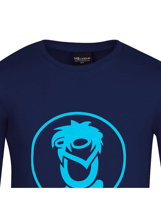 TROLLKIDS TROLLKIDS Longsleeve 343-117 Granatowy Regular Fit