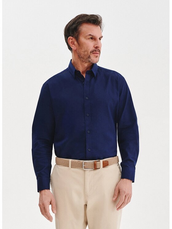 Pako Lorente Pako Lorente Koszula P25SF-1X-008 Granatowy Regular Fit