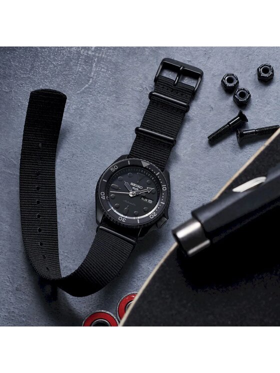 Seiko Seiko Hodinky SRPD Čierna