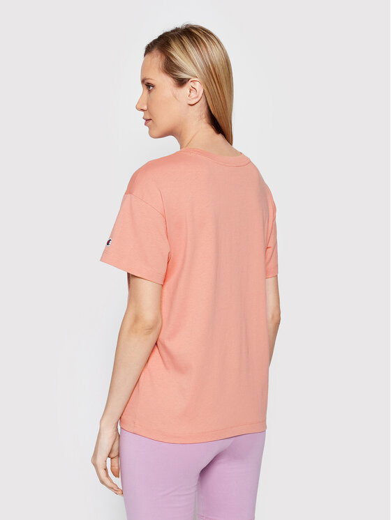 Champion Champion T-Shirt Crewneck 115351 Ροζ Custom Fit