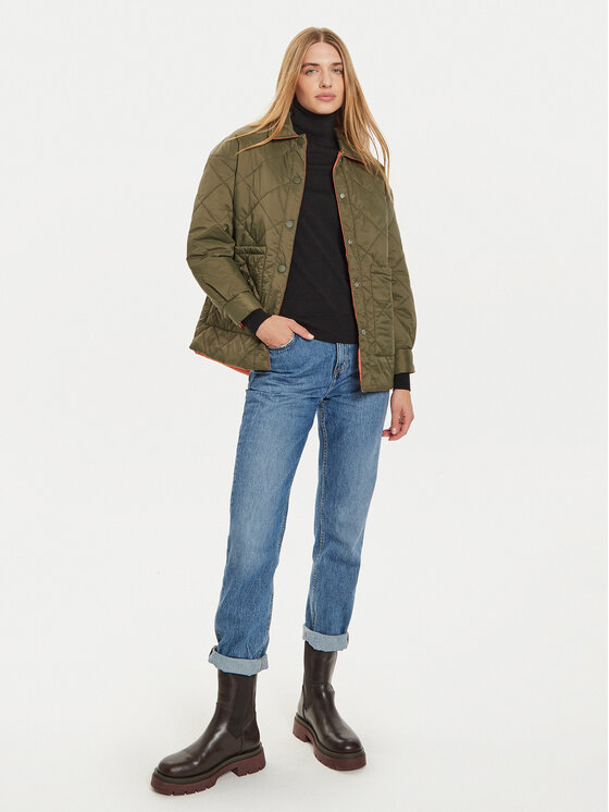Pepe Jeans Pepe Jeans Kurtka przejściowa Caty PL402441 Zielony Relaxed Fit