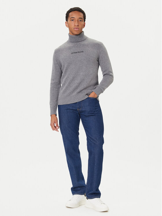 Guess Jeans Guess Jeans Golf M5BR58 Z0561 Szary Regular Fit