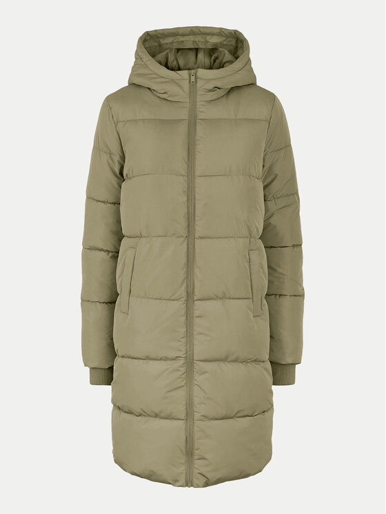 Pieces Pieces Kurtka zimowa 17115627 Zielony Regular Fit