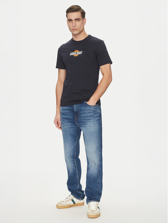 Guess Jeans Guess Jeans Marškinėliai M5GI23 K8HM0 Tamsiai mėlyna Slim Fit