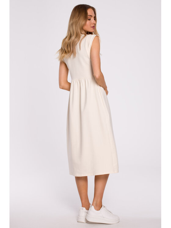 Made of Emotion Made of Emotion Vestito estivo M581 Bianco A-Line Fit