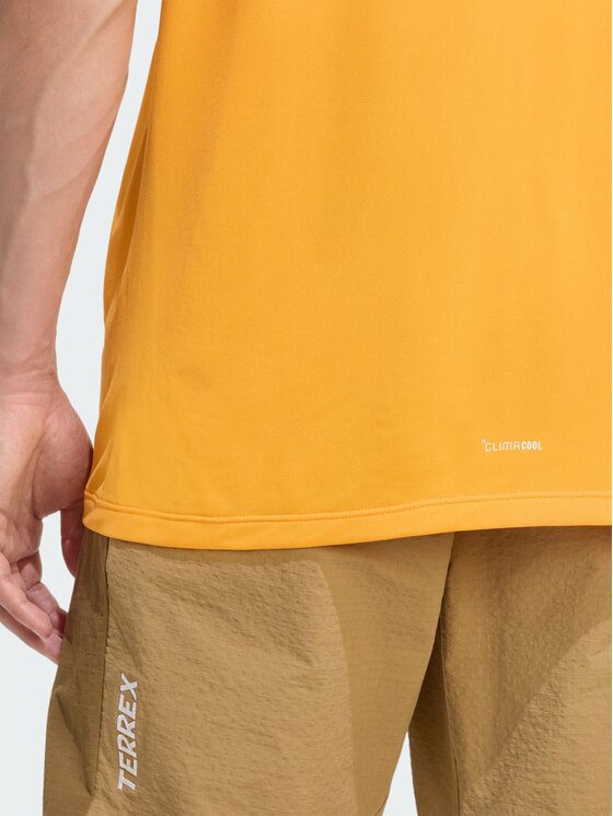 adidas adidas Koszulka techniczna Terrex Multi Climacool Logo Tech Tee Pomarańczowy Regular Fit