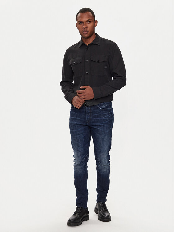 G-Star Raw G-Star Raw Πουκάμισο Marine D24963-D454 Μαύρο Slim Fit