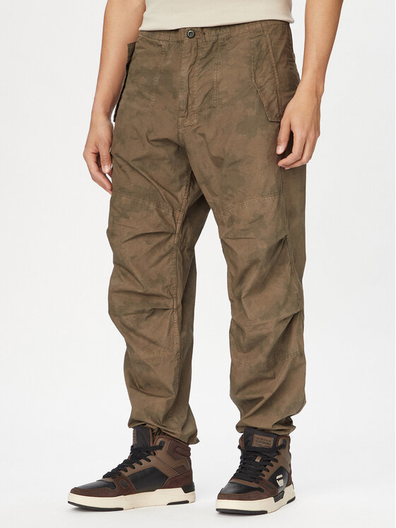 G-Star Raw Pantaloni din material Snow Track D28374-E397 Kaki Regular Fit