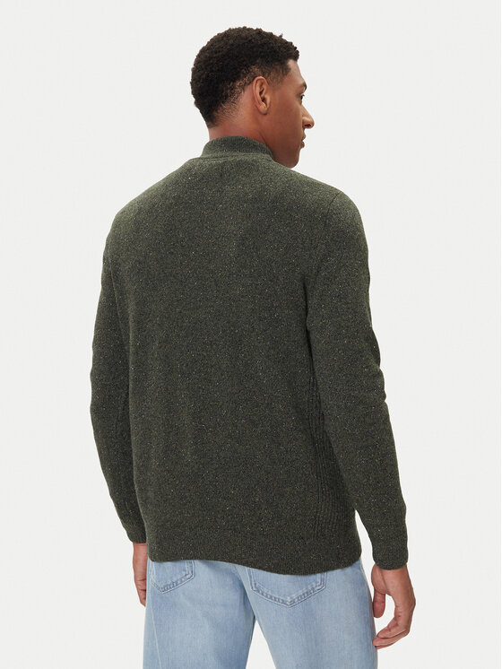 Barbour Barbour Sveter Tisbury MKN1187GN79 Zelená Regular Fit