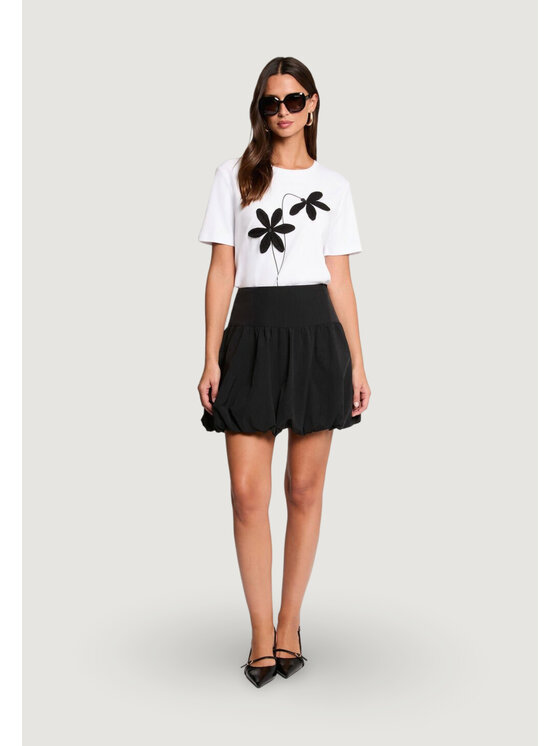 Morgan De Toi Morgan De Toi T-shirt 261-DAHLIA Bianco Casual Fit