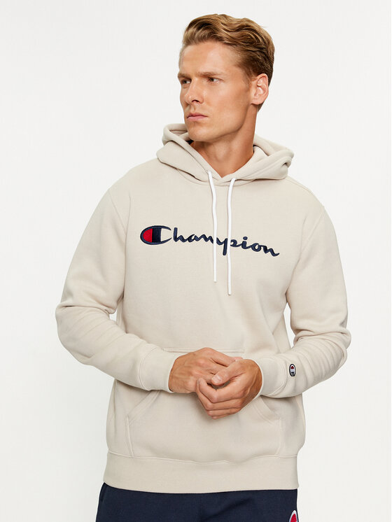 Champion Sweatshirt Hooded Sweatshirt 219203 Grau Comfort Fit | Pullover