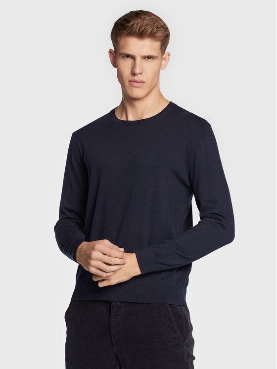 United Colors Of Benetton Pulover 10CVU1N60 Bleumarin Regular Fit