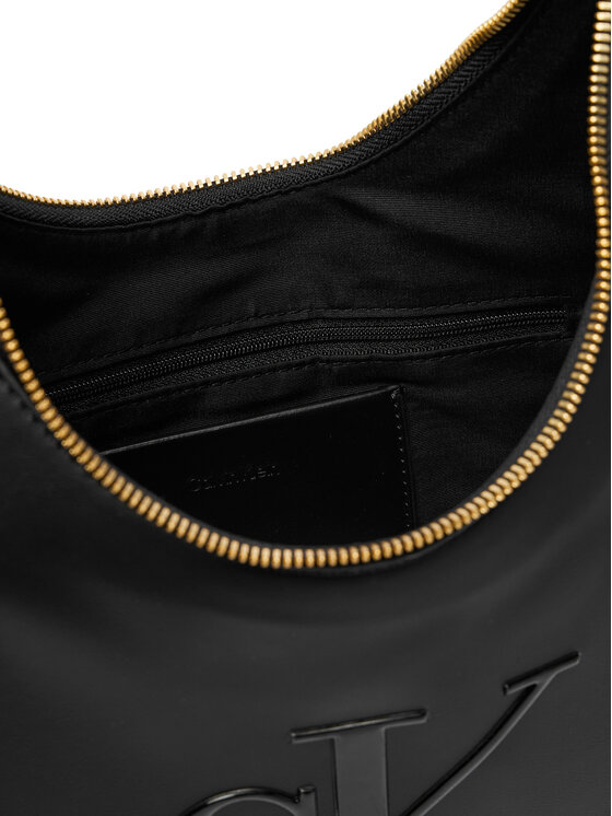 Calvin Klein Calvin Klein Kabelka Bold Ck Crescent Bag LV04F3427G Čierna