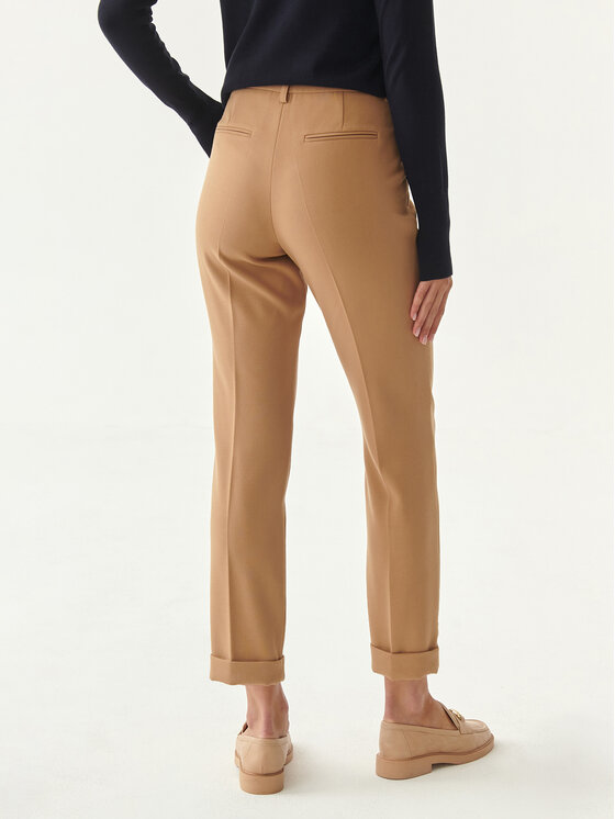 TATUUM Tatuum Kalhoty z materiálu Maxo T2220.140 Béžová Slim Fit