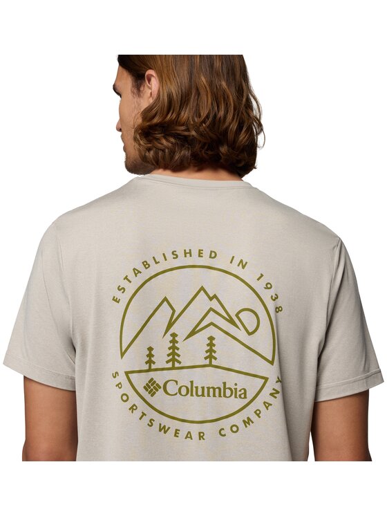 Columbia Columbia T-Shirt 216508 Beżowy Regular Fit