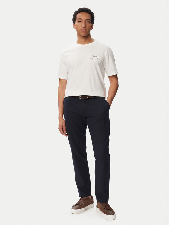 Tommy Hilfiger Tommy Hilfiger T-shirt Script Stack MW0MW43224 Bianco Regular Fit