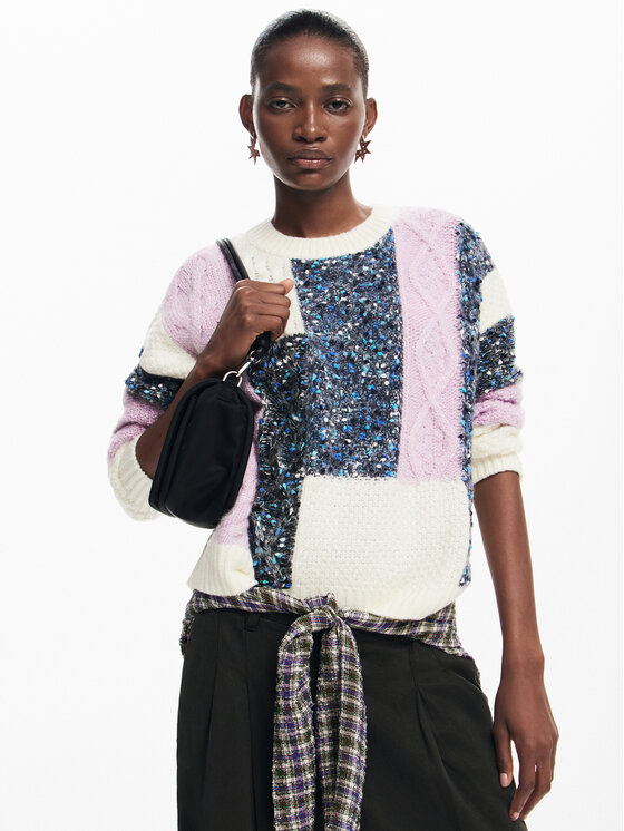 Desigual Desigual Sweater Edmonton 24WWJF19 Színes Regular Fit