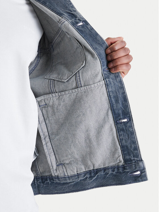 Calvin Klein Jeans Calvin Klein Jeans Kurtka jeansowa 90s LV04RF723G Szary Regular Fit