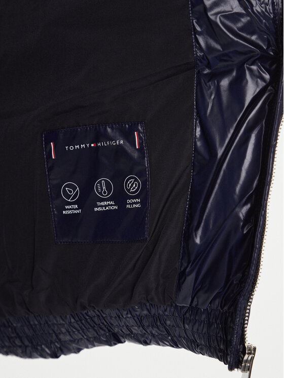 Tommy Hilfiger Tommy Hilfiger Μπουφάν πουπουλένιο New York Gloss WW0WW40836 Σκούρο μπλε Relaxed Fit