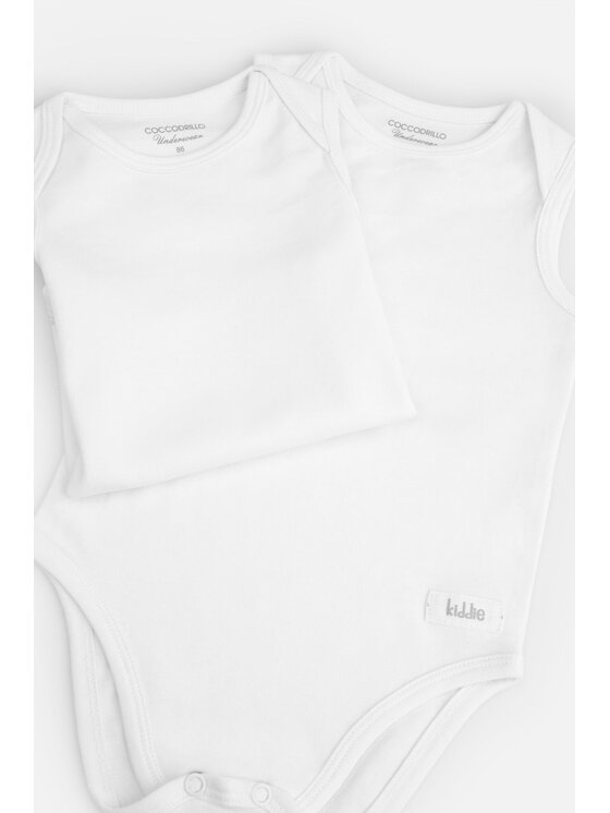 Coccodrillo Coccodrillo Body dziecięce WC4413301BAU-001 Biały Regular Fit
