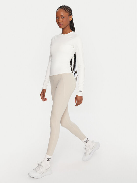 Reebok Reebok Tricou tehnic Reebok X Ewa Chodakowska RK25316CCW Écru Slim Fit