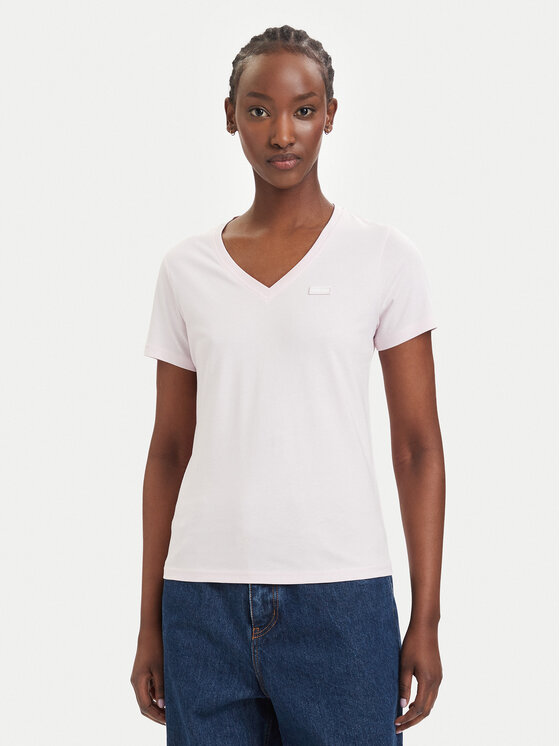 HUGO Tricou Classic 50513667 Roz deschis Slim Fit