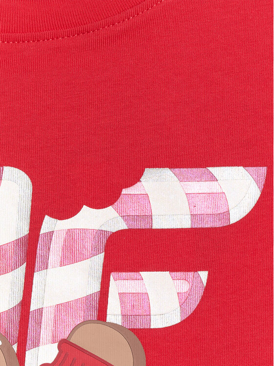 4F 4F T-Shirt CHRISTMAS DROP Czerwony Regular Fit