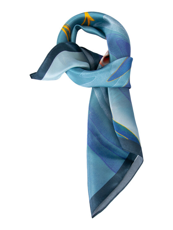 ALLORA BE UNIQUE ALLORA BE UNIQUE Foulard 100% silk Blu