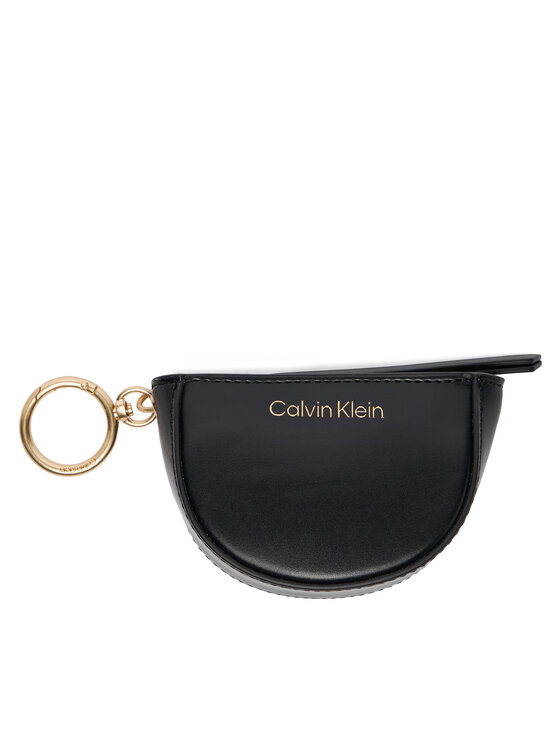 Calvin Klein Calvin Klein Puzdro na kľúče Ck Embossed Mini Pouch Bag Charm LV04F1190G Čierna
