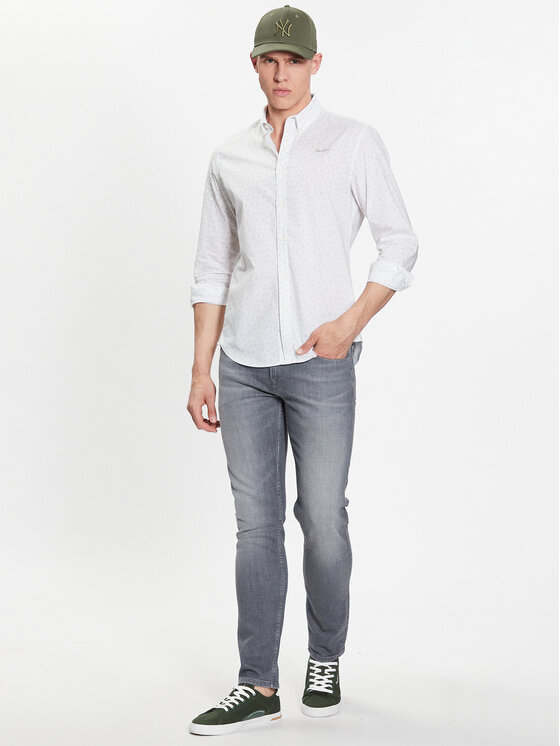 Pepe Jeans Pepe Jeans Koszula PM308023 Biały Slim Fit
