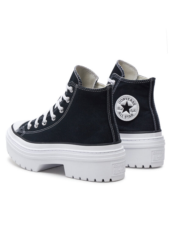 Converse Sneakers aus Stoff Chuck Taylor All Star Lugged Heel Platform A08258C Schwarz Modivo