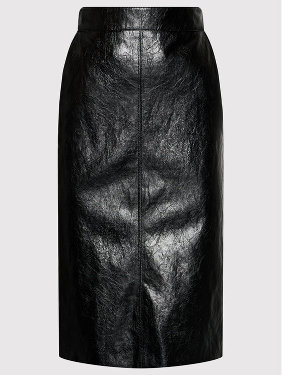 Marella Marella Gonna in similpelle Barbian 31060216 Nero Slim Fit