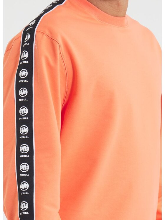 PITBULL PITBULL Bluza TAPE NUGGET Pomarańczowy Regular Fit