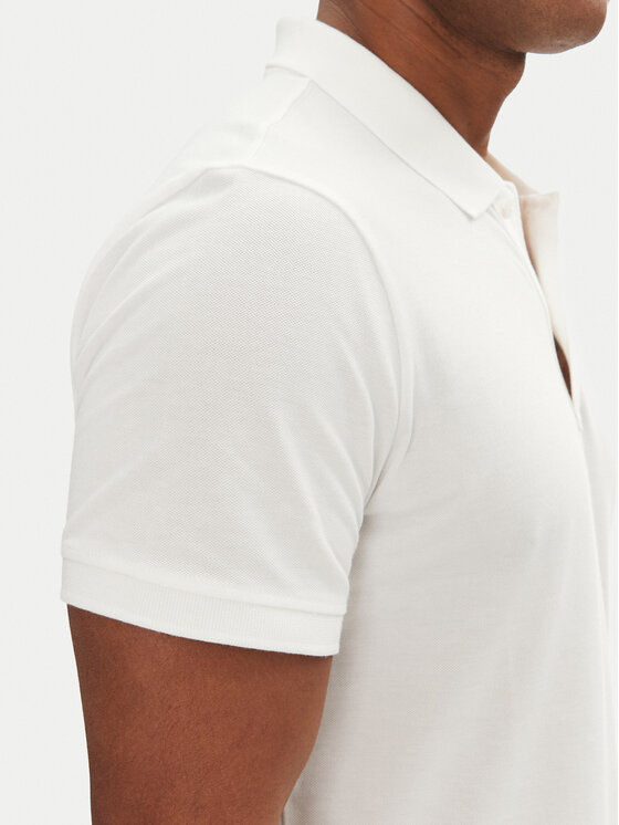 Tommy Jeans Tommy Jeans Polo DM0DM20676 Biały Slim Fit