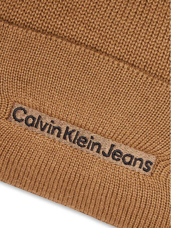 Calvin Klein Calvin Klein Czapka Inst Embro K50K512452 Beżowy