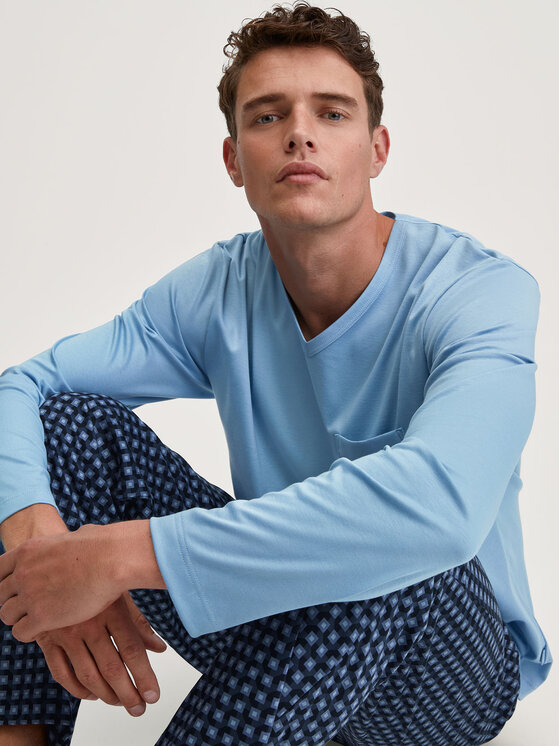 Calida Calida Pyžamo 46286 Modrá Regular Fit