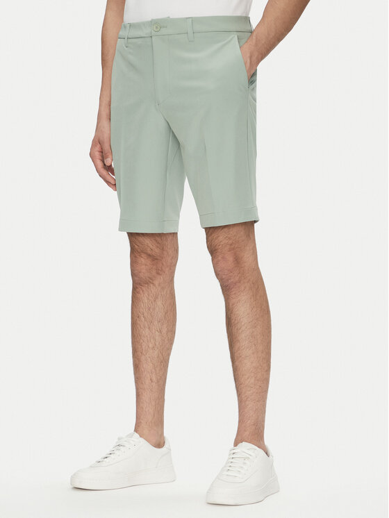 BOSS BOSS Шорти з тканини S_Commuter_10.5 inch 50540337 Зелений Slim Fit