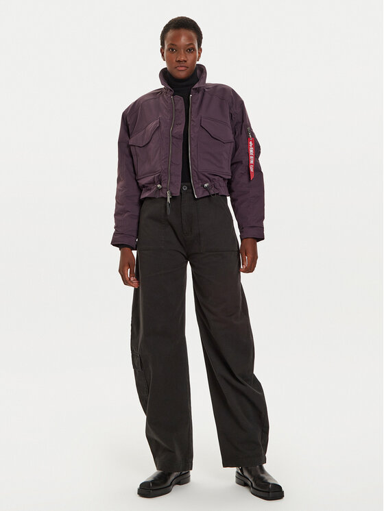 Alpha Industries Alpha Industries Kurtka przejściowa 148011 Fioletowy Regular Fit